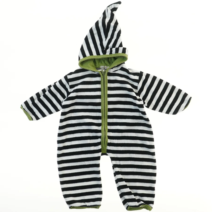 Stribet heldragt med hætte fra Halling (str. 62)