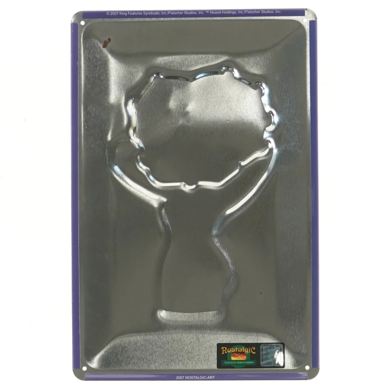 Betty Boop metal skilt fra Nostalgic-Art (str. 30x20 cm)