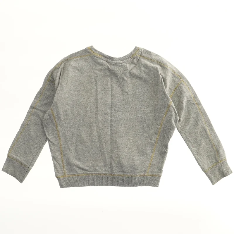 Grå sweatshirt med farverigt mønster fra Molo (str. 128)