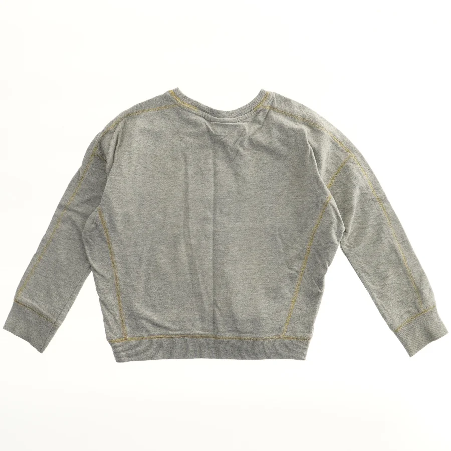 Grå sweatshirt med farverigt mønster fra Molo (str. 128)