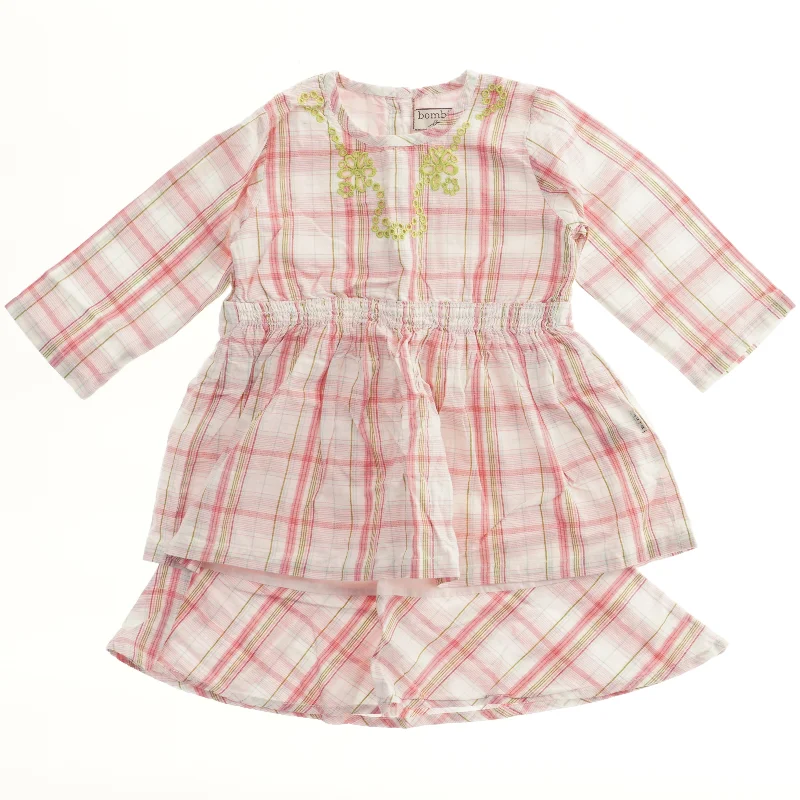 Børnekjole med tern fra BombiBitt (str. 86)