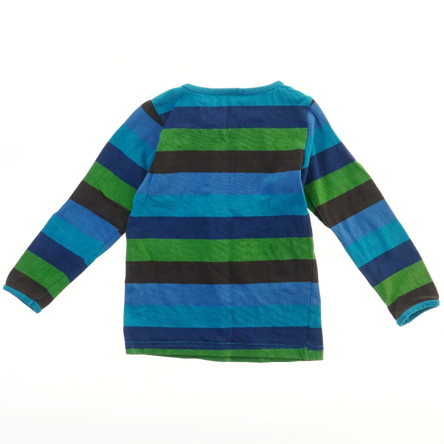 Langærmet stribet trøje fra Småfolk (str. 92)