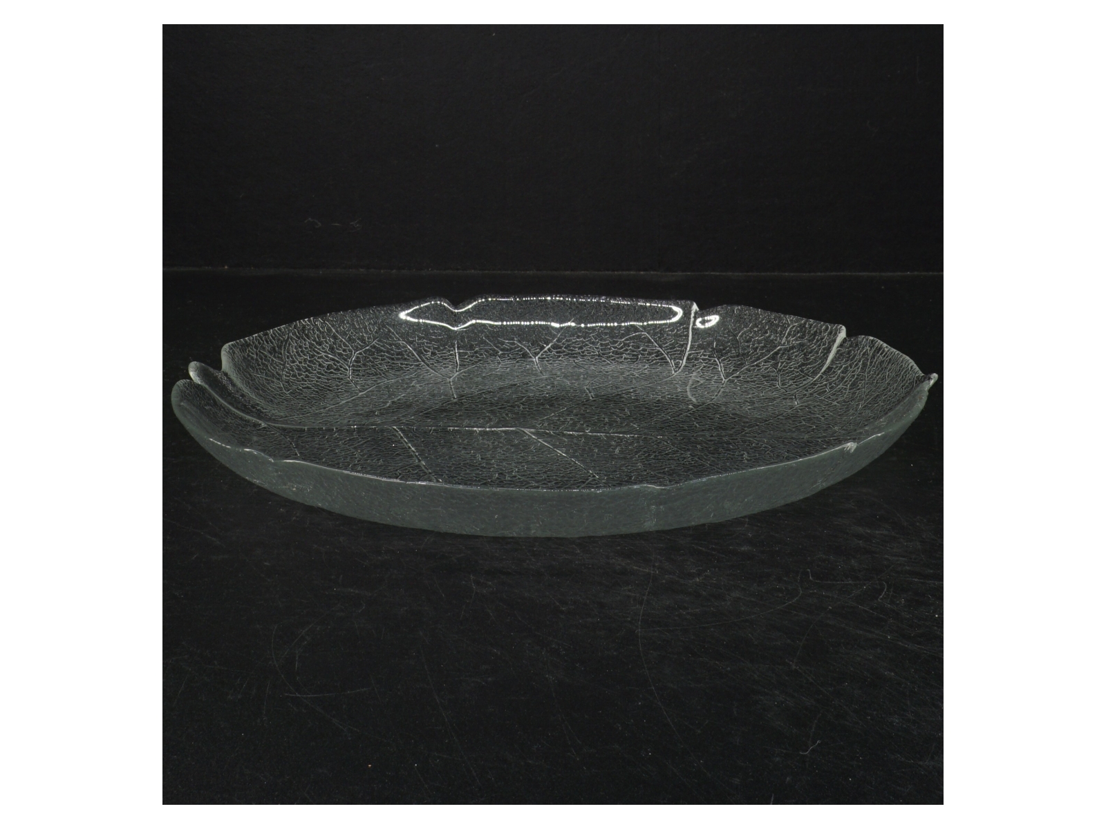 Glasfad formet som blad (str. 28 cm)