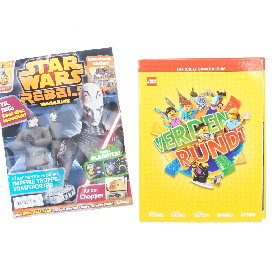 Tegneserier og samle bog til lego verden rundt fra Disney Og Lego (str. 20 gang 28 cm)