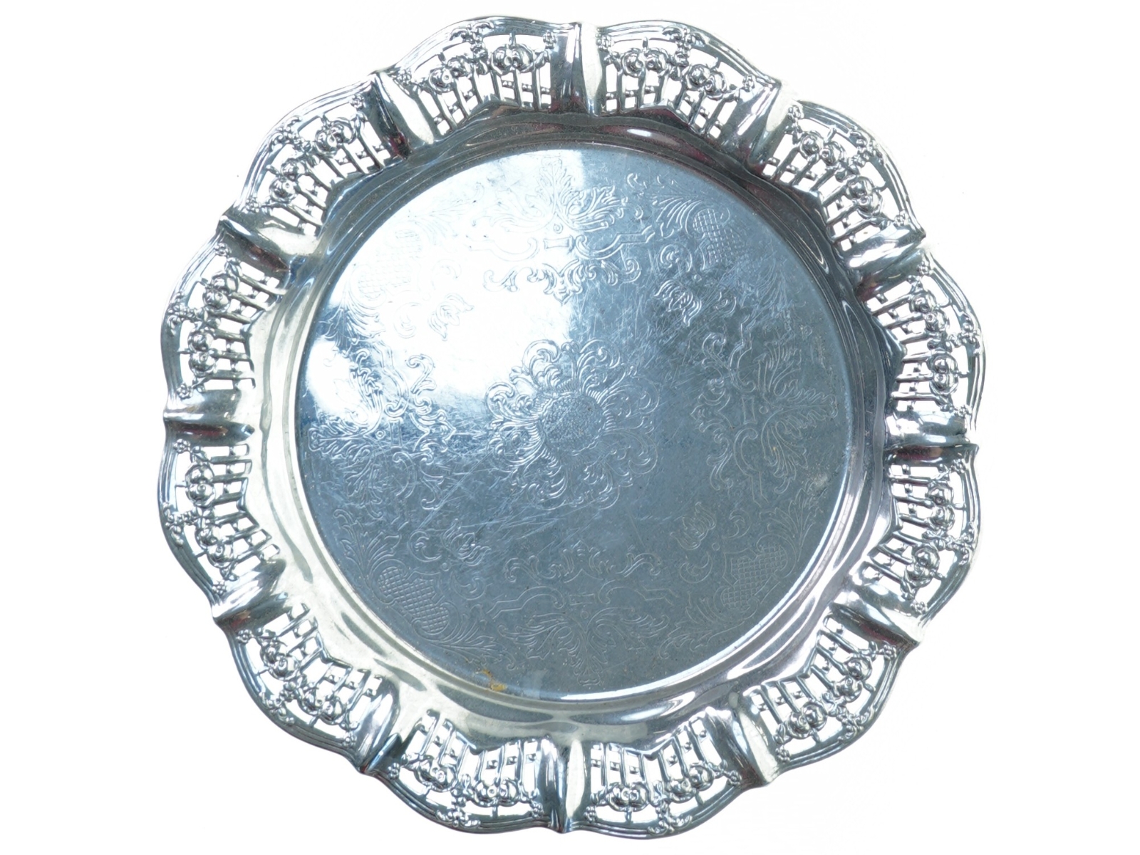 Fad i metal (str. 27 cm)
