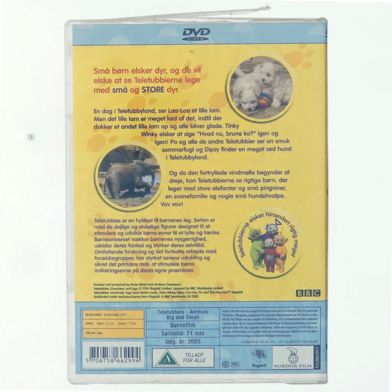 Teletubbies, små og store dyr