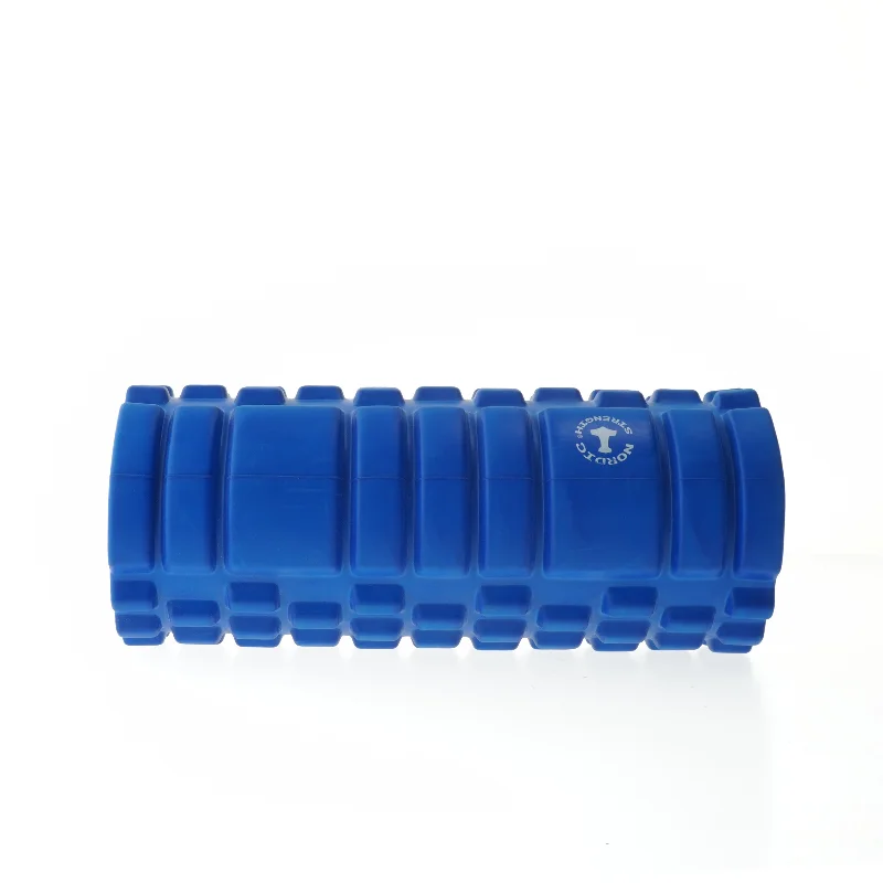 Blå foam roller til træning fra Nordic Strength (str. Ø 13x32 cm)
