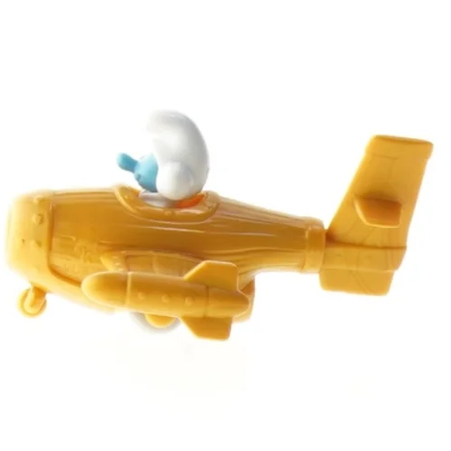 Smølfe legetøjsfly (str. 8 cm)
