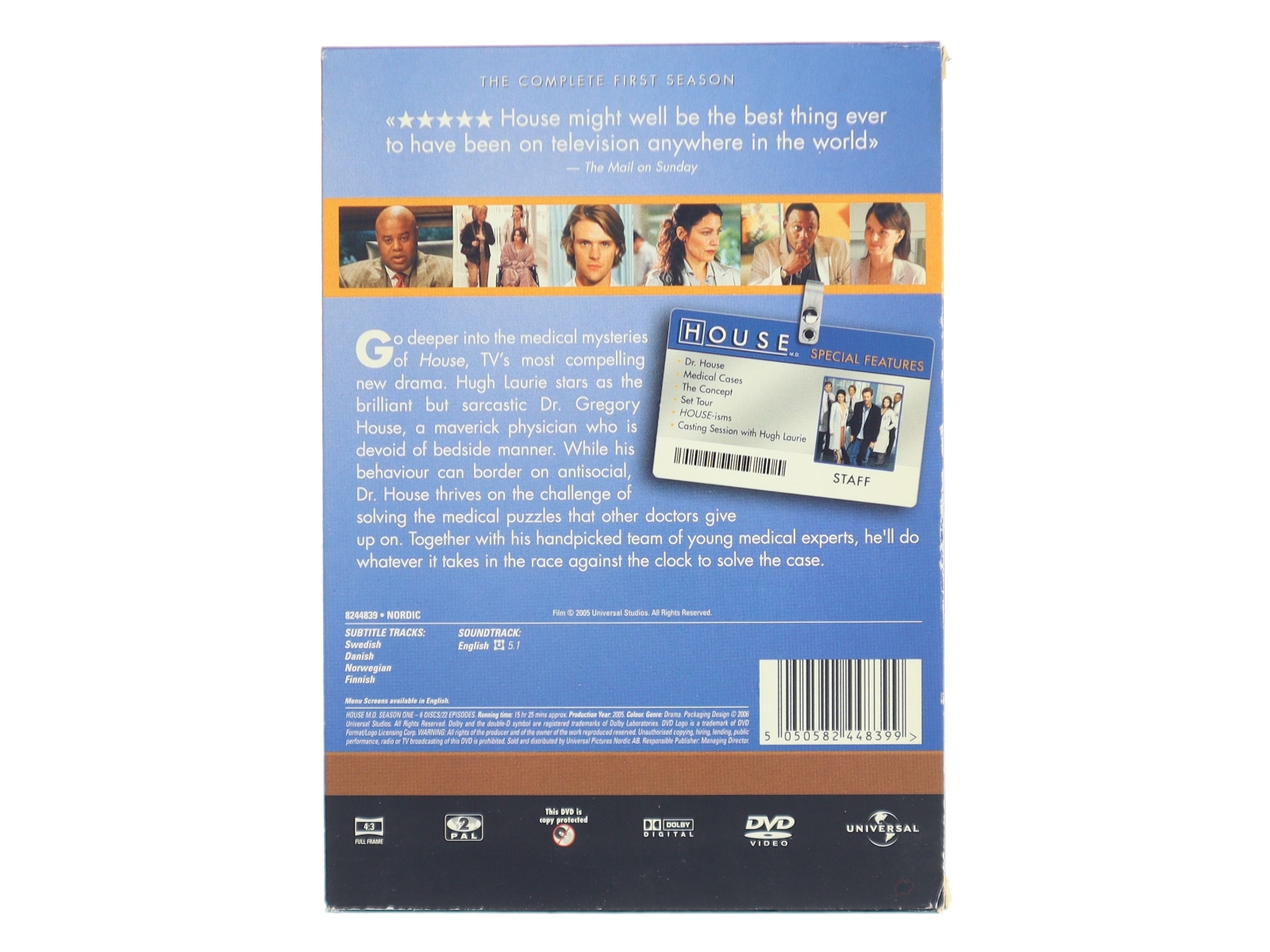 House Md Season 1 med Hugh Laurie (DVD)