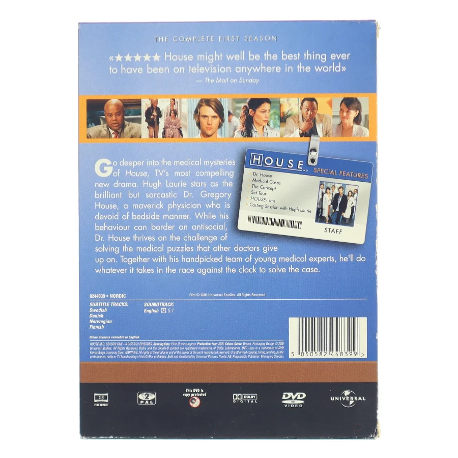 House Md Season 1 med Hugh Laurie (DVD)