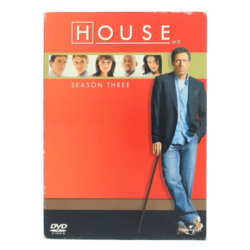 House Md Season 3 med Hugh Laurie (DVD)