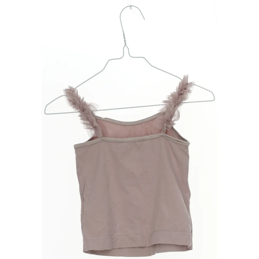 Lyserød top med tyl stropper fra H&M (str. 98)