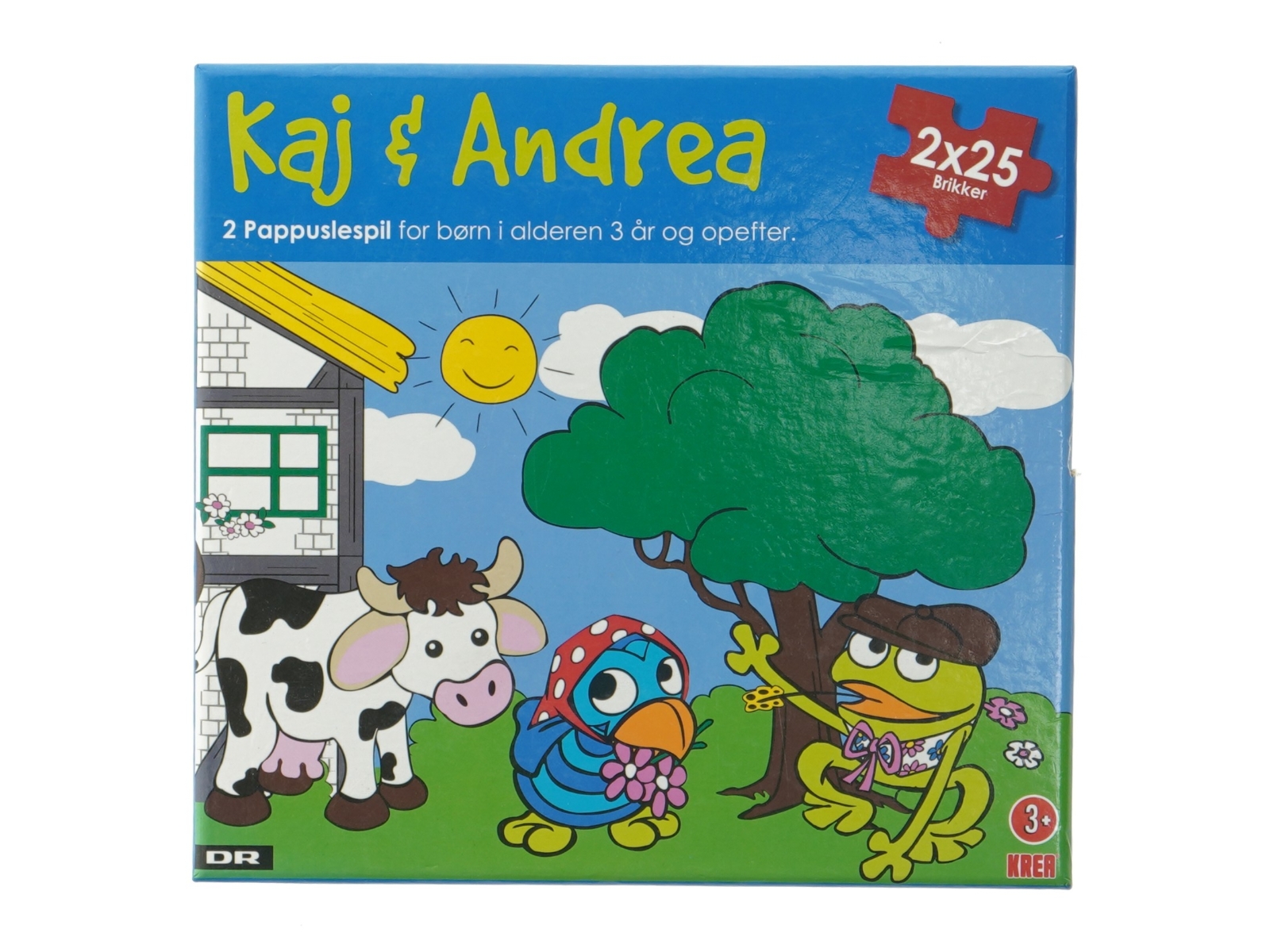 Kaj og Andrea puslespil fra Krea (str. 2 x 25 brikker)