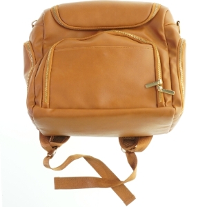 Tan  pusletaske rygsæk med ekstra tasker (str. 35x40 cm)
