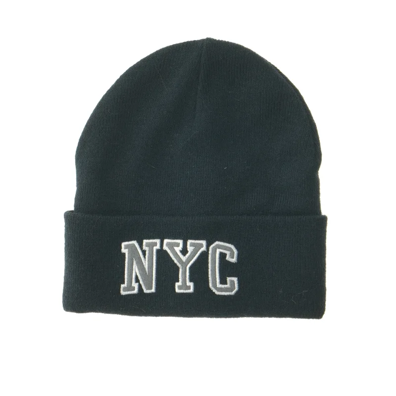 Sort hue med NYC tekst fra H&M (str. 110-128 )