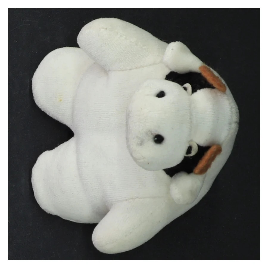 Hvid bamse (str. 11 x 9 cm)