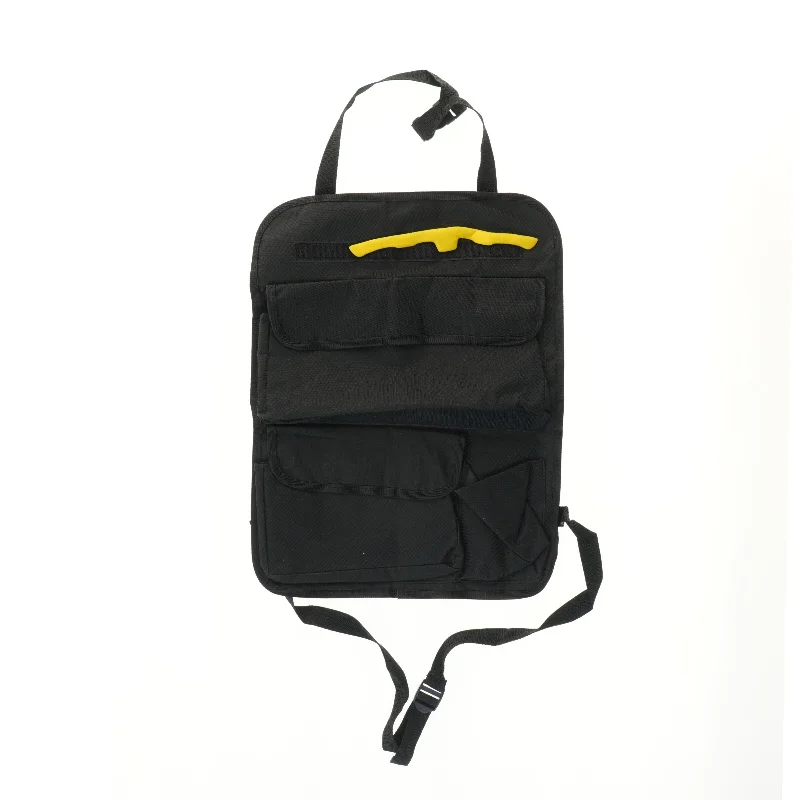Sort bilsæde opbevaringslomme (str. 50x38 cm)