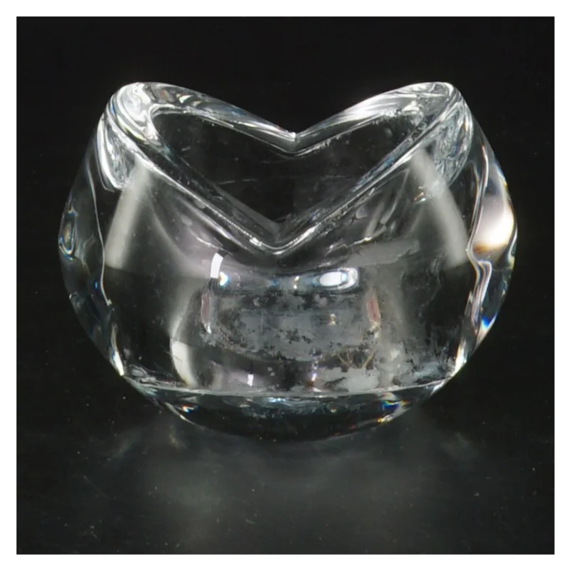 Glas dekorativ lysestage fra holmegaard(str. Ø 8,5 cm)