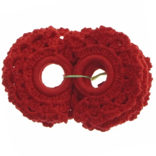 8 Hæklede servietringe (str. 8 styk, ø 3 cm)