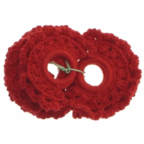 8 Hæklede servietringe (str. 8 styk, ø 3 cm)