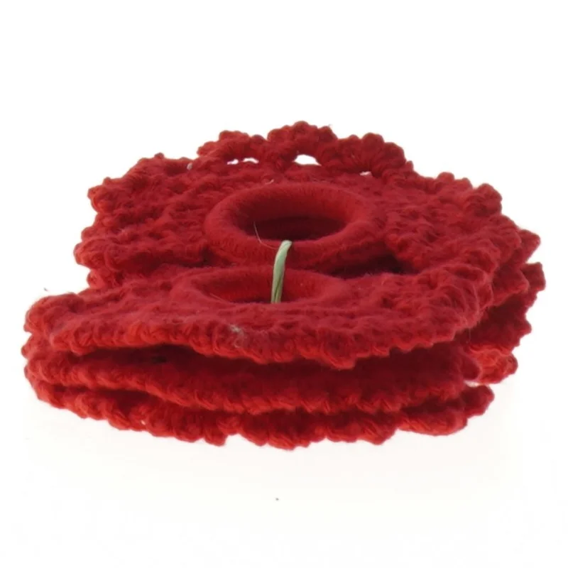 8 Hæklede servietringe (str. 8 styk, ø 3 cm)