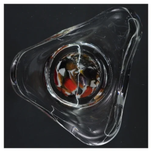 Glas skål (str. 19x10 cm)fra holmegaard 