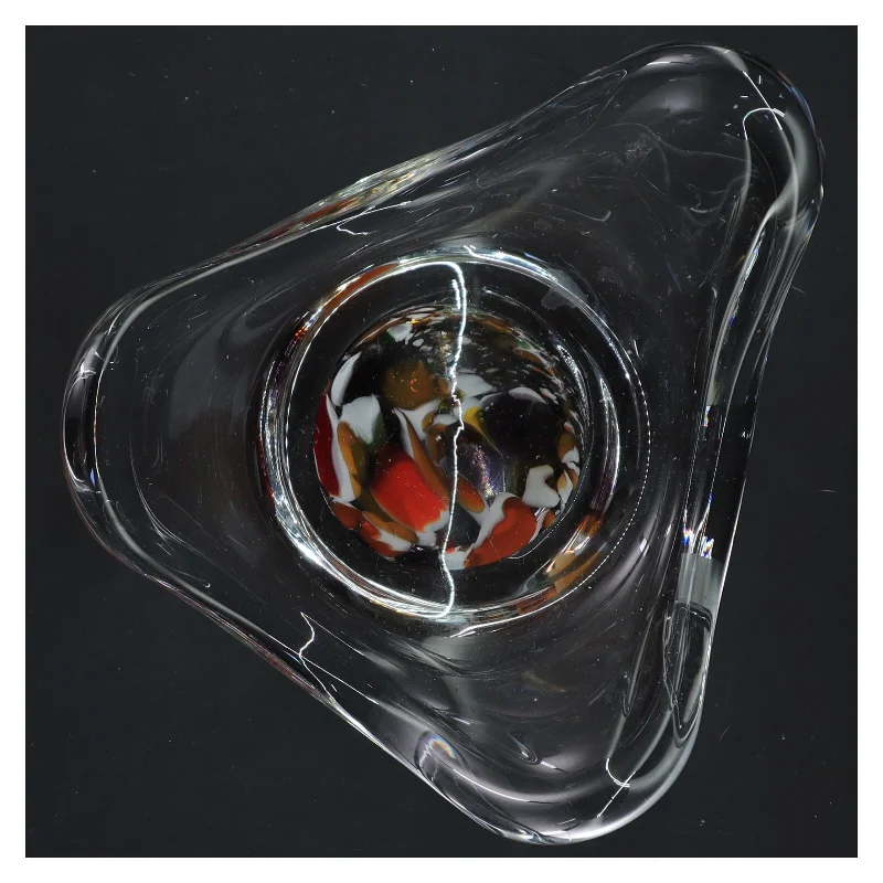 Glas skål (str. 19x10 cm)fra holmegaard 