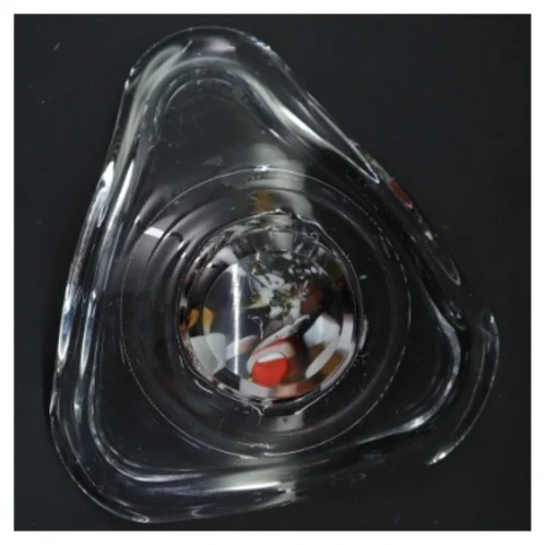 Glas skål (str. 19x10 cm)fra holmegaard 