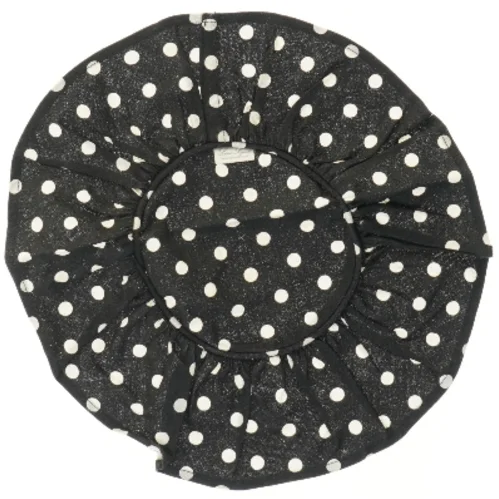 Sort brødserviet med hvide prikker fra Lene Bjere (str. Ø 31 cm)