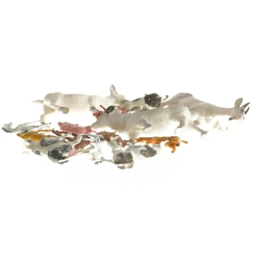 Samling af plastikdyr legetøjsfigurer (str. 3-12 cm)