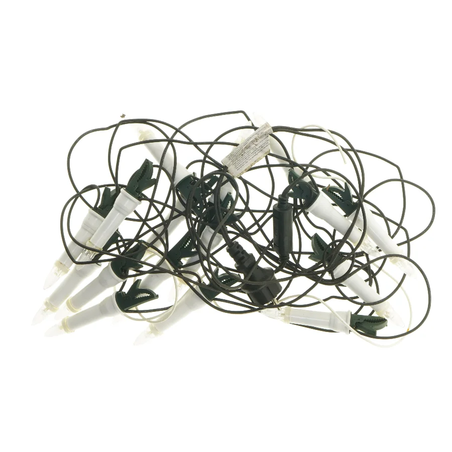 Lyskæde med 16 LED lys og clips