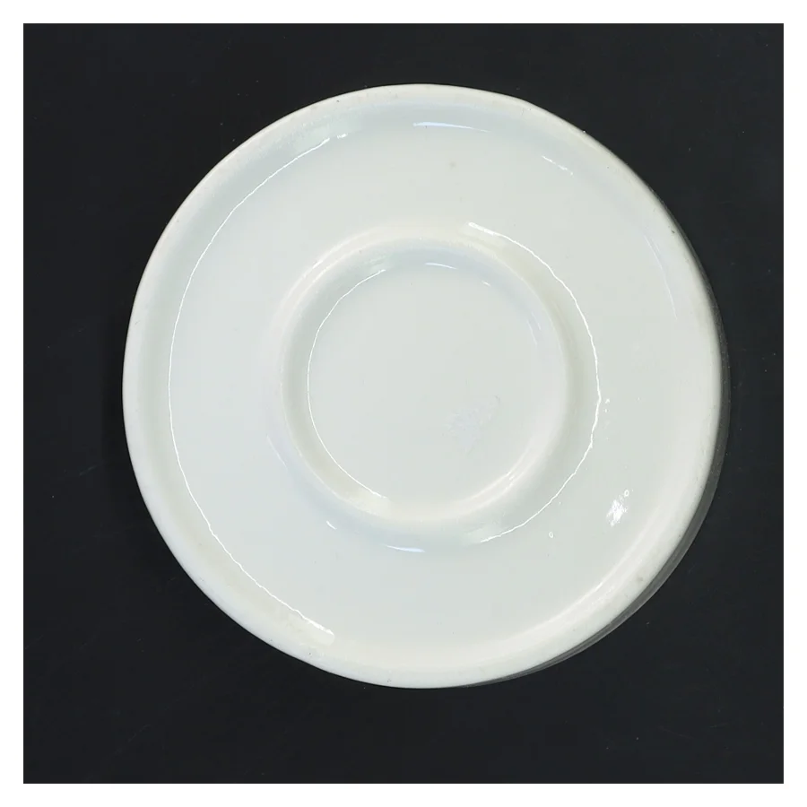 Hvid keramisk lysestage varmefordeler (str. Ø 12 cm)