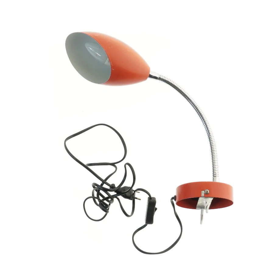 Rød bordlampe (str. 50 cm)