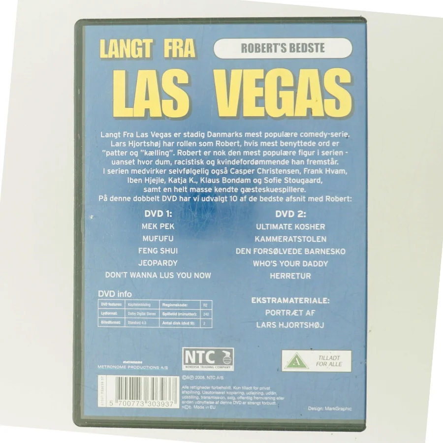 Langt Fra Las Vegas - Roberts Bedste DVD med Lars Hjortshøj (DVD)