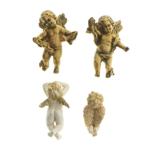 Sæt af englefigurer (str. 9-15 cm)