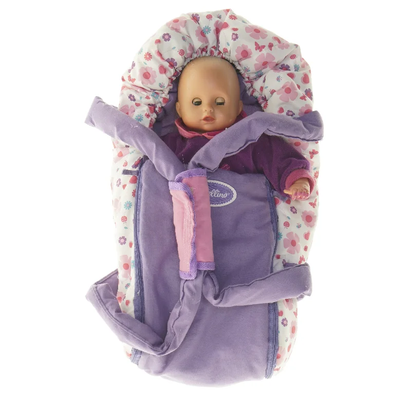 Dukke med bærelift fra Bebellino (str. 39x21 cm)