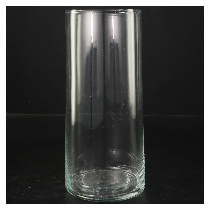 Klar glasvase (str. Ø 8x20 cm)