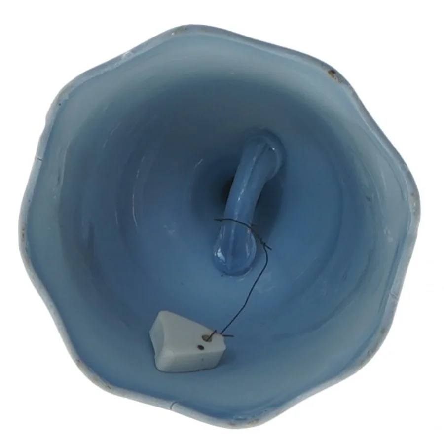 Blå porcelænsklokke (str. 14 cm)