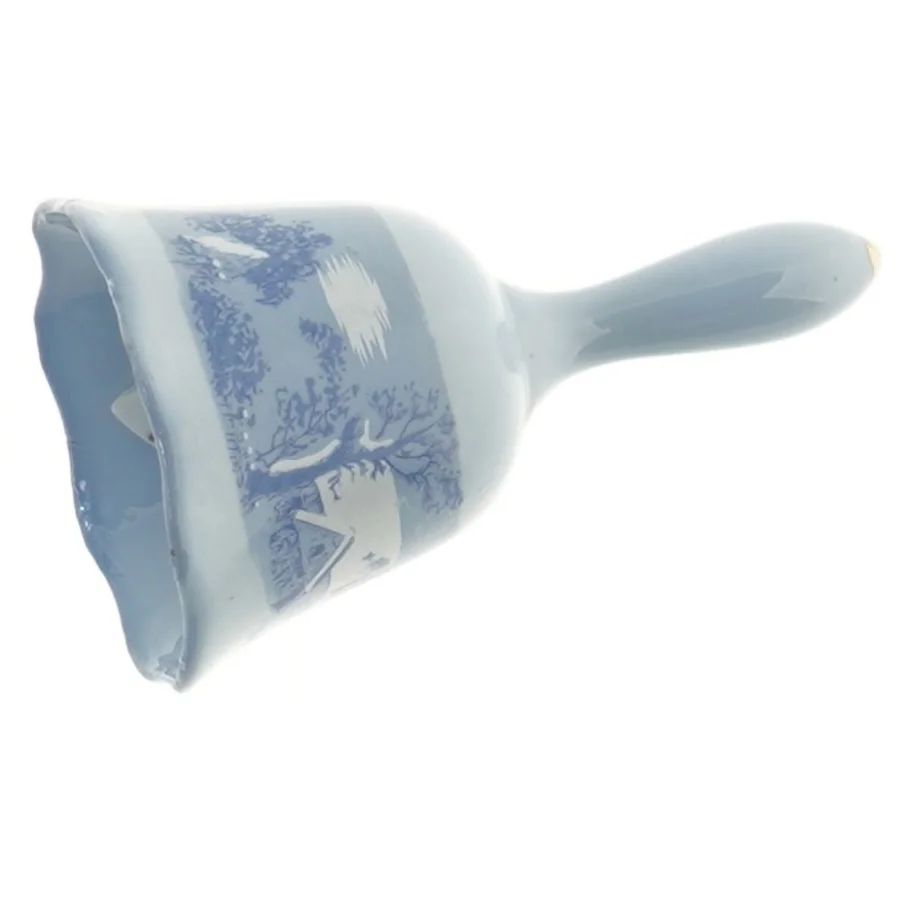 Blå porcelænsklokke (str. 14 cm)