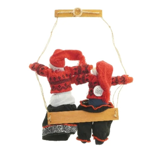 Dukkepar på gynge (str. 41x30,5 cm)