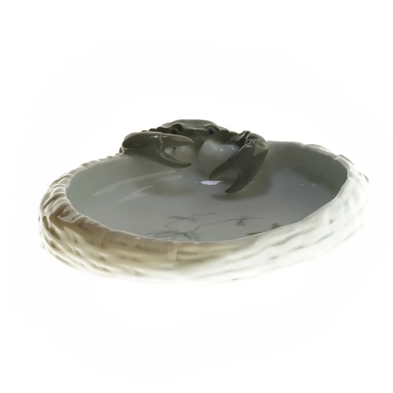 Royal Copenhagen skål med krabber og fiskemotiv fra Royal Copenhagen (str. 24x20 cm)