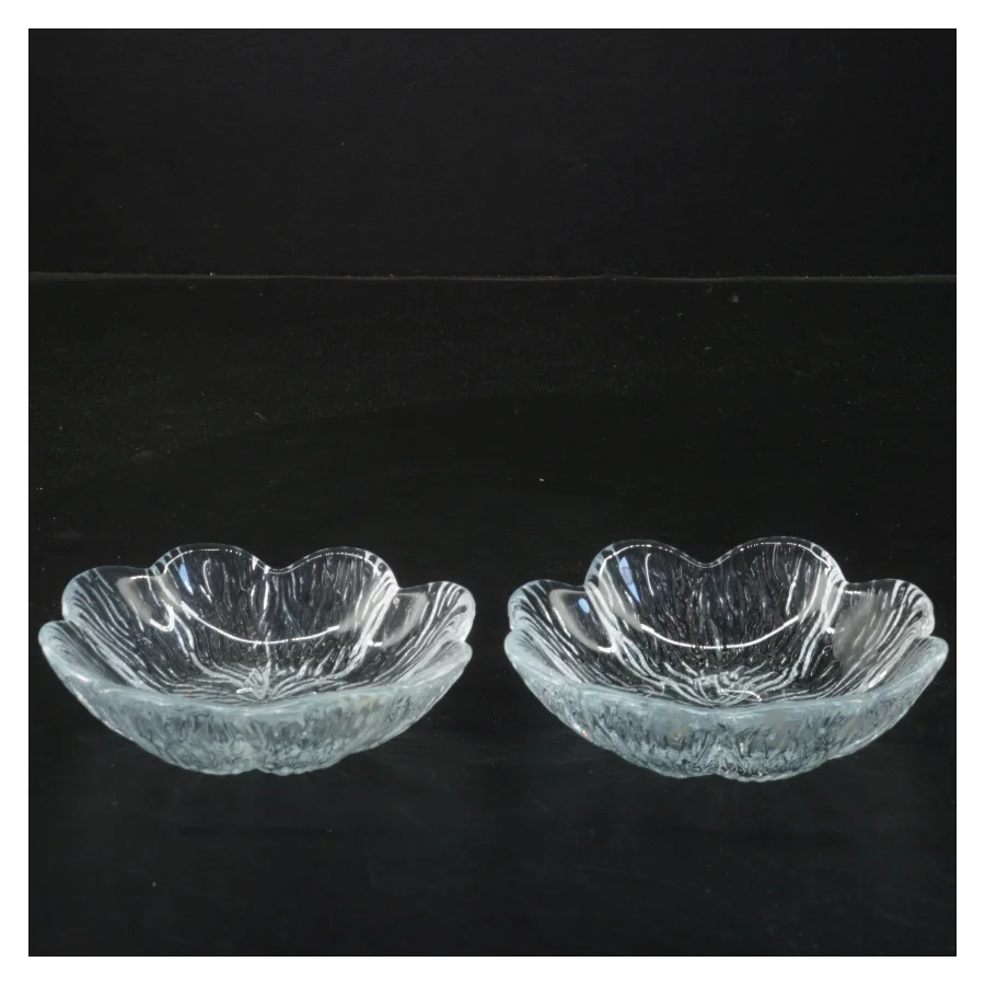 Glasblomsterfade (str. 2 stk 10 cm)fra holmegaard 