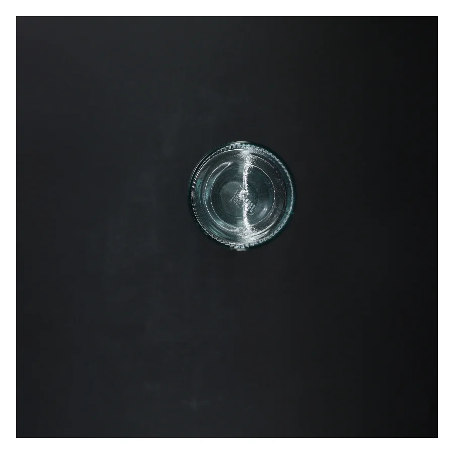 Glas lysestage (str. 20 cm)