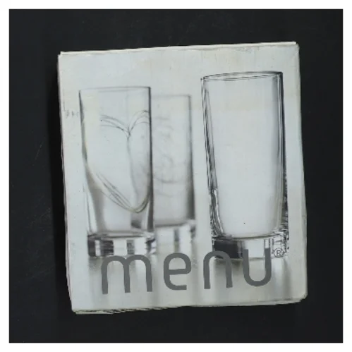 To drikkeglas med design fra Menu (str. 13,5 cm)