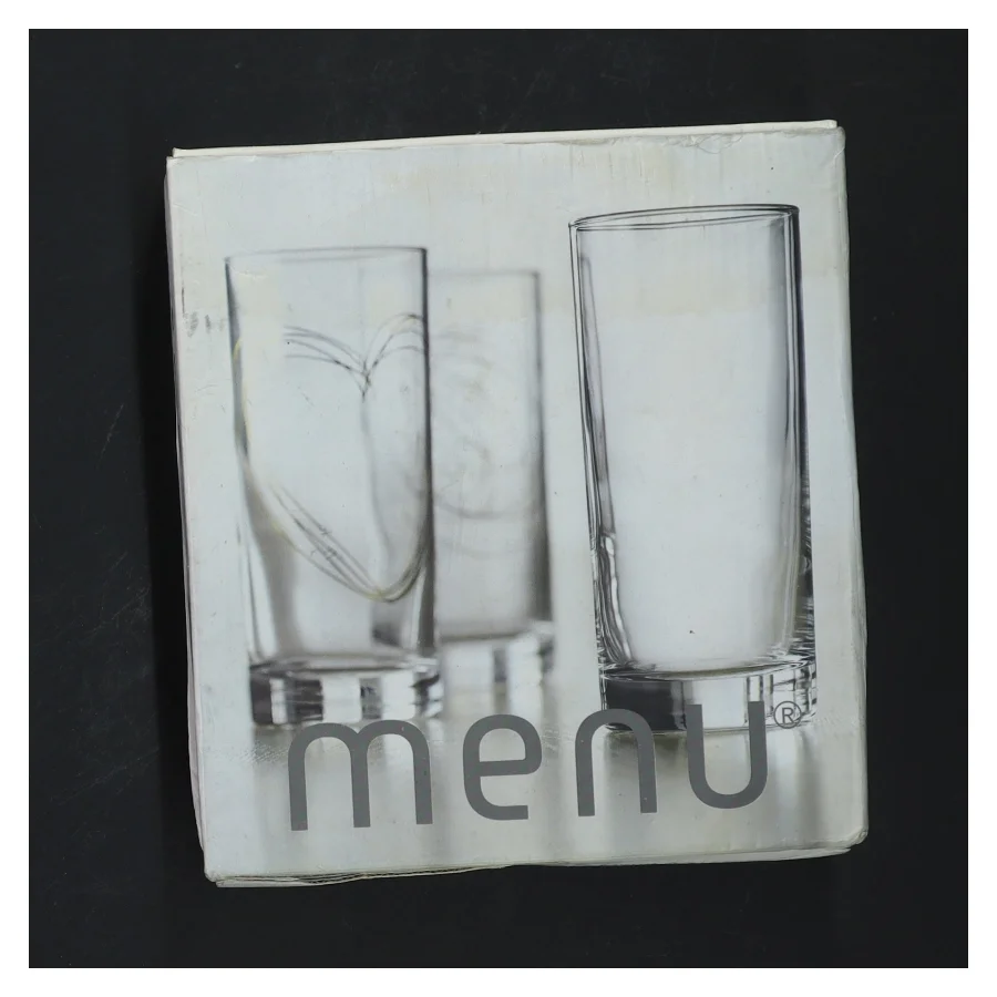To drikkeglas med design fra Menu (str. 13,5 cm)