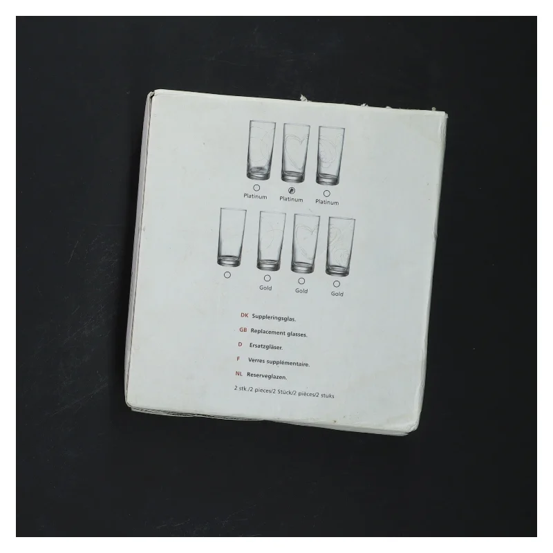 To drikkeglas med design fra Menu (str. 13,5 cm)