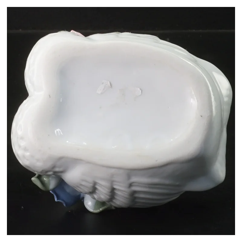 Porcelænsskål med svaneform (str. 12 cm)