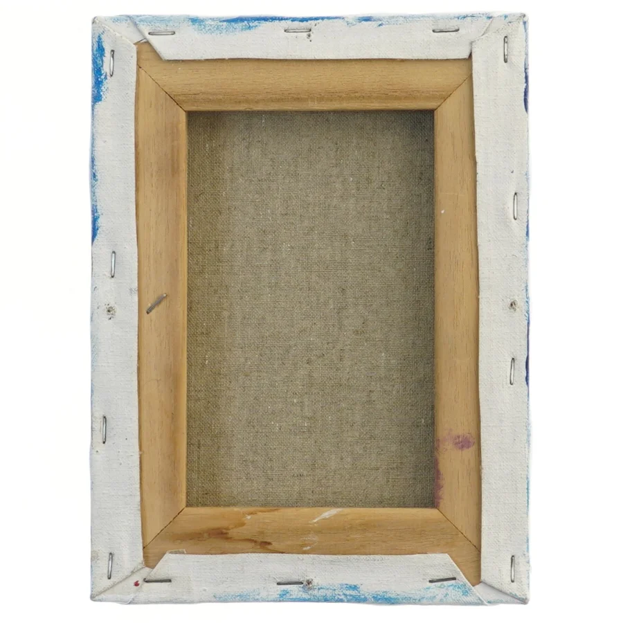 Maleri med lilla blomster (str. 24,5x18 cm)