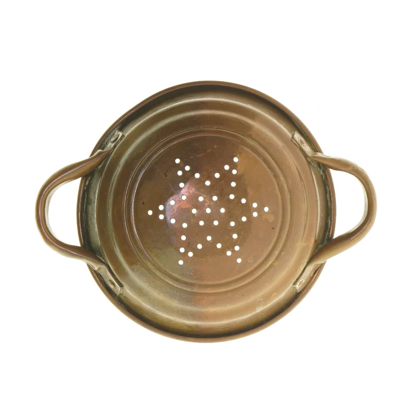 Gammel Kobbersigte med håndtag (str. Ø 21 cm)