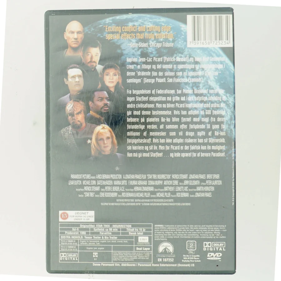 Star Trek: Insurrection (1998) [DVD] med Patrick Stewart (DVD)